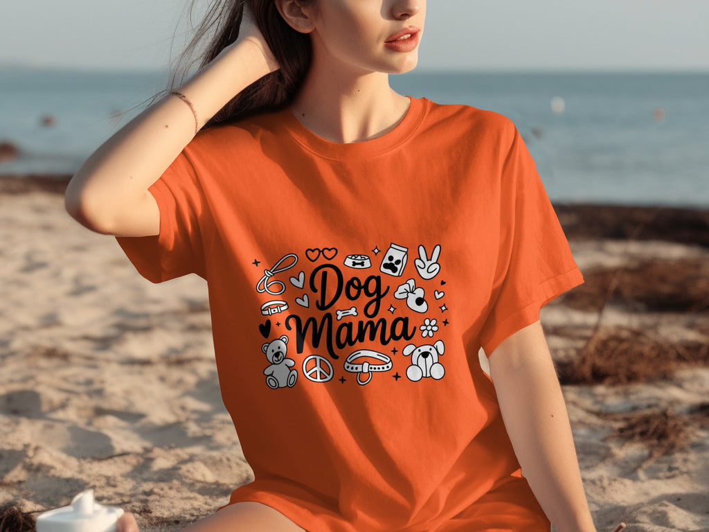 Dog Mama Doodle Graphic For Pet Lovers Cute Design T-Shirts