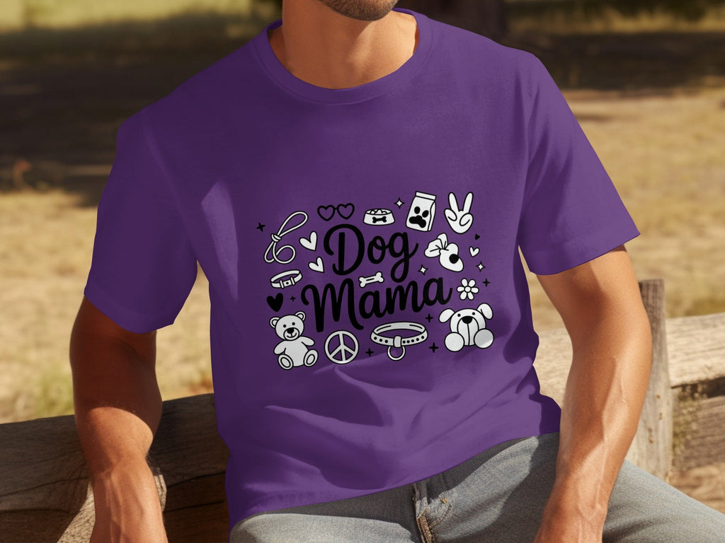 Dog Mama Doodle Graphic For Pet Lovers Cute Design T-Shirts