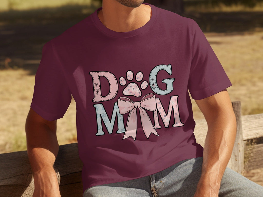 Floral Dog Mom Bow Design Perfect For All Lovers T-Shirts product image 26
