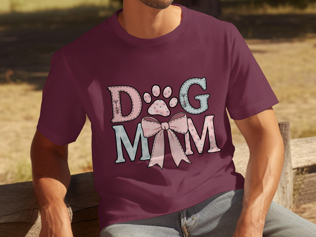 Floral Dog Mom Bow Design Perfect For All Lovers T-Shirts product image 26