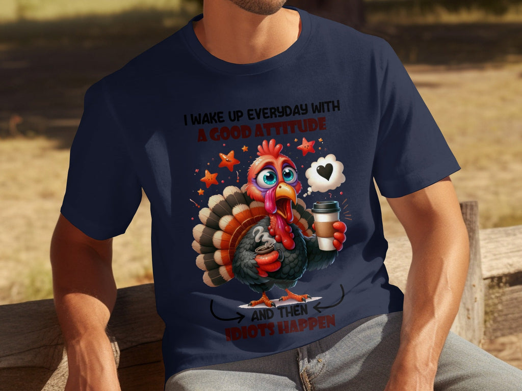 Good Attitude Turkey Humor Graphic Trendy Design T-Shirts