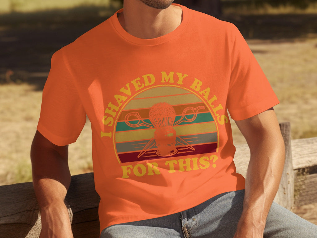 I Shaved My Balls For This Question Funny Barber T-Shirts product image 4