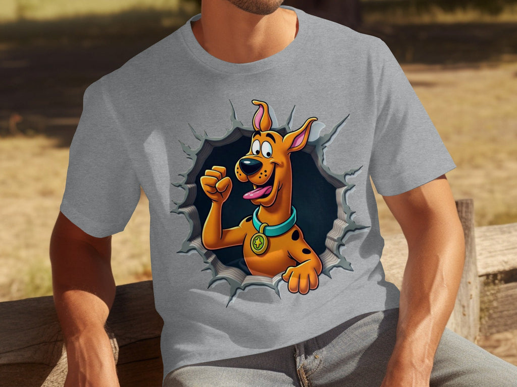 Scooby-Doo Cartoon Funny Dog Character Ripping T-Shirts