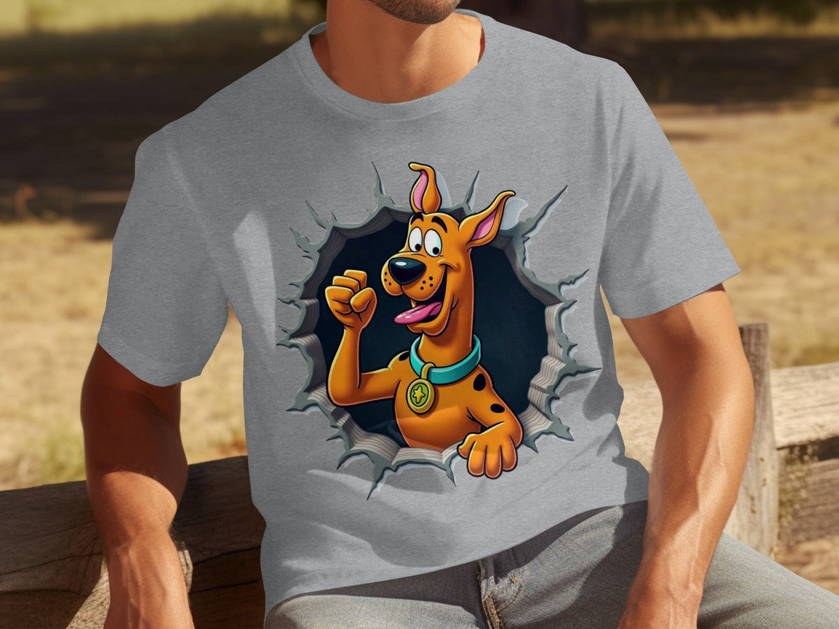 Scooby-Doo Cartoon Funny Dog Character Ripping T-Shirts