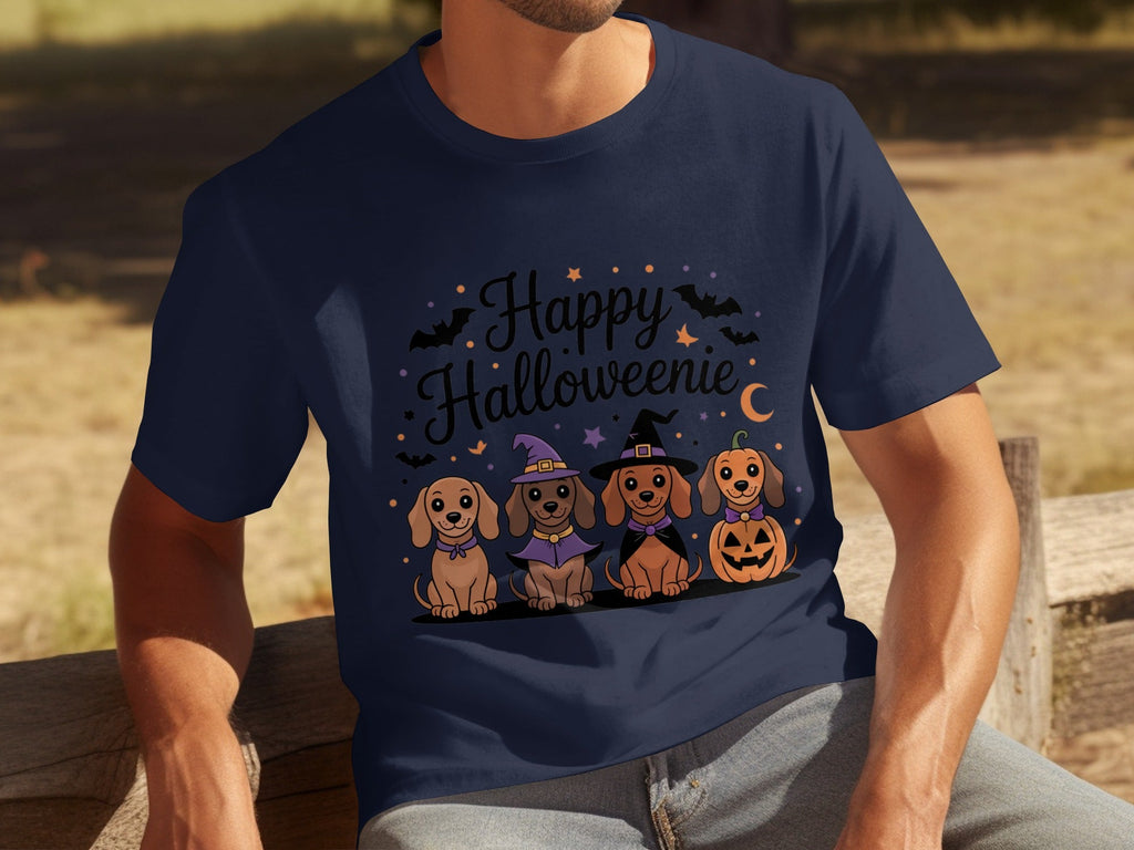 Happy Halloweeniie Dachshund Halloween Cute Dogs T-Shirts