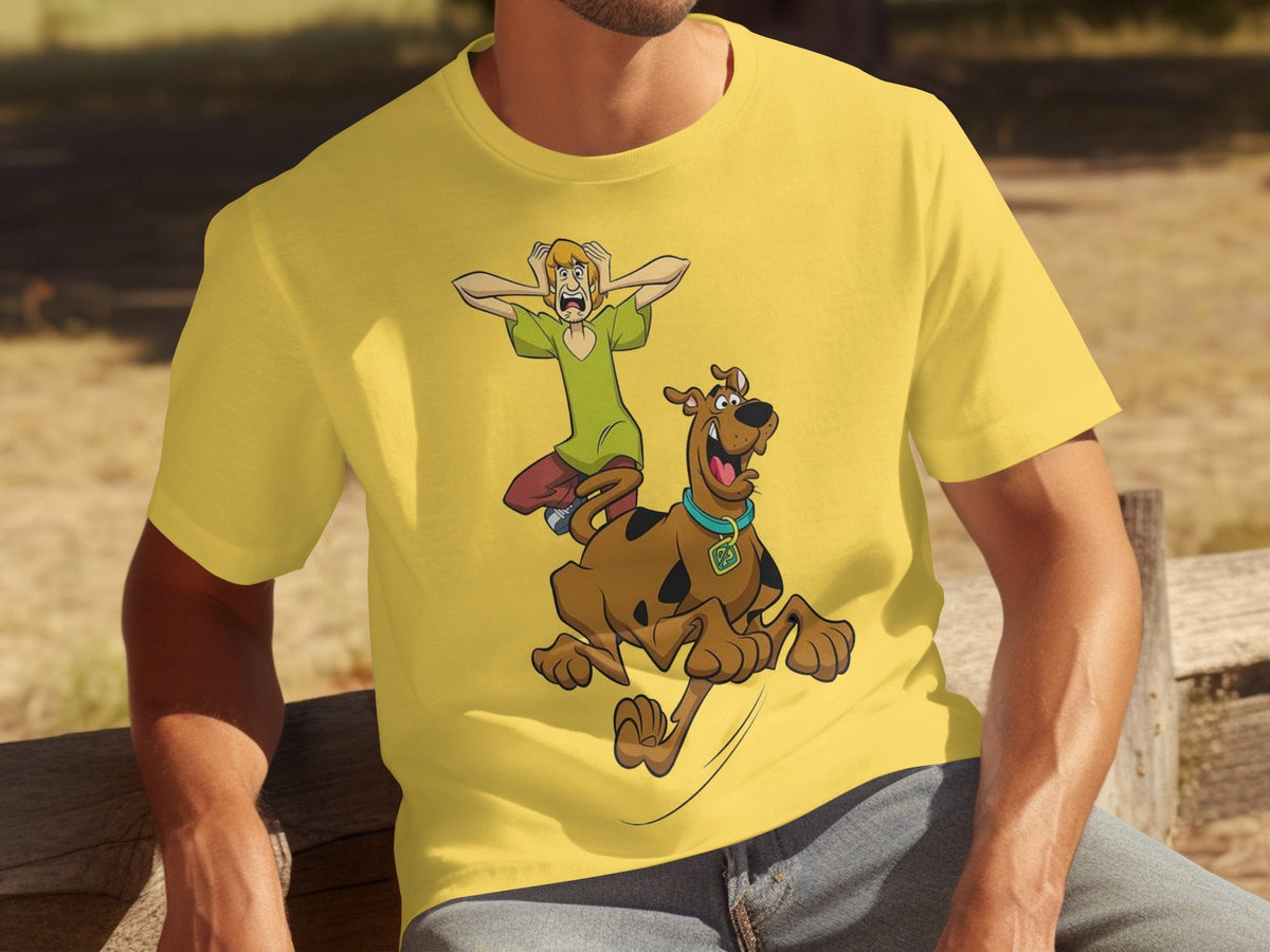 Scooby Doo Scared Shaggy On The Run Animated TV Show T-Shirts