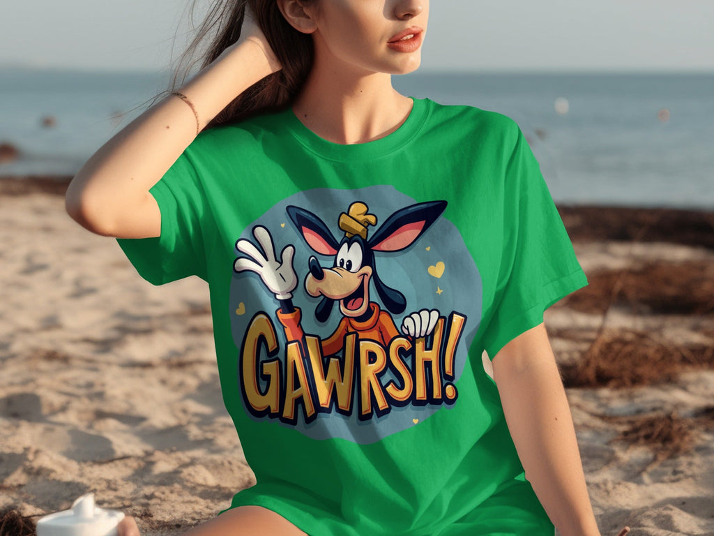 Goofy Gawrsh Cartoon Character Design Graphic T-Shirts