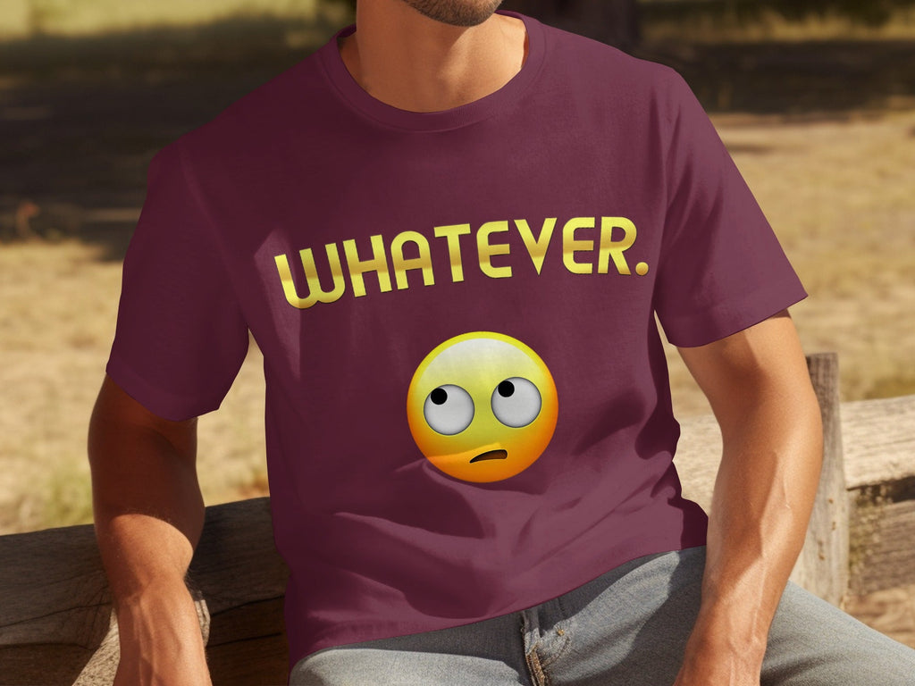 Whatever Emoji Expression Funny Sarcastic Attitude T-Shirts product image 11