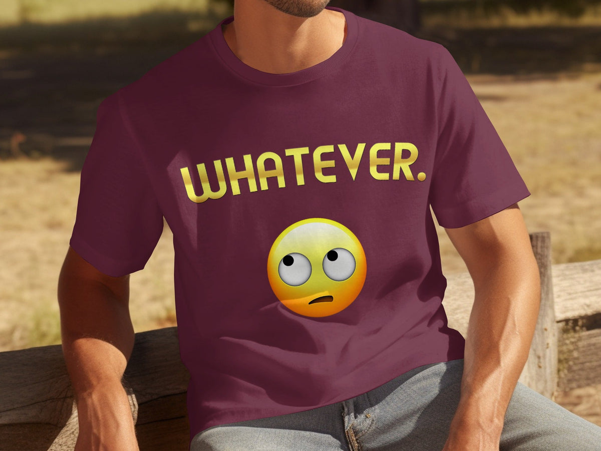 Whatever Emoji Expression Funny Sarcastic Attitude T-Shirts product image 11