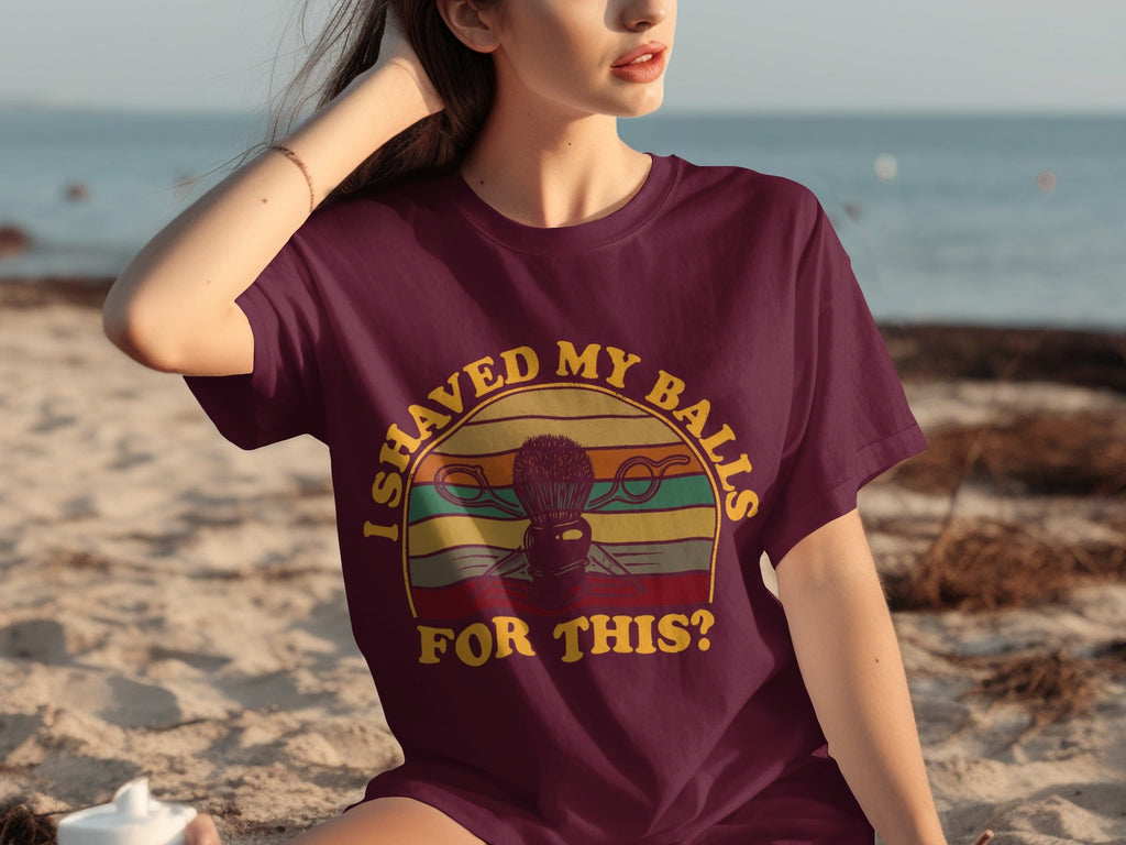 I Shaved My Balls For This Question Funny Barber T-Shirts product image 26