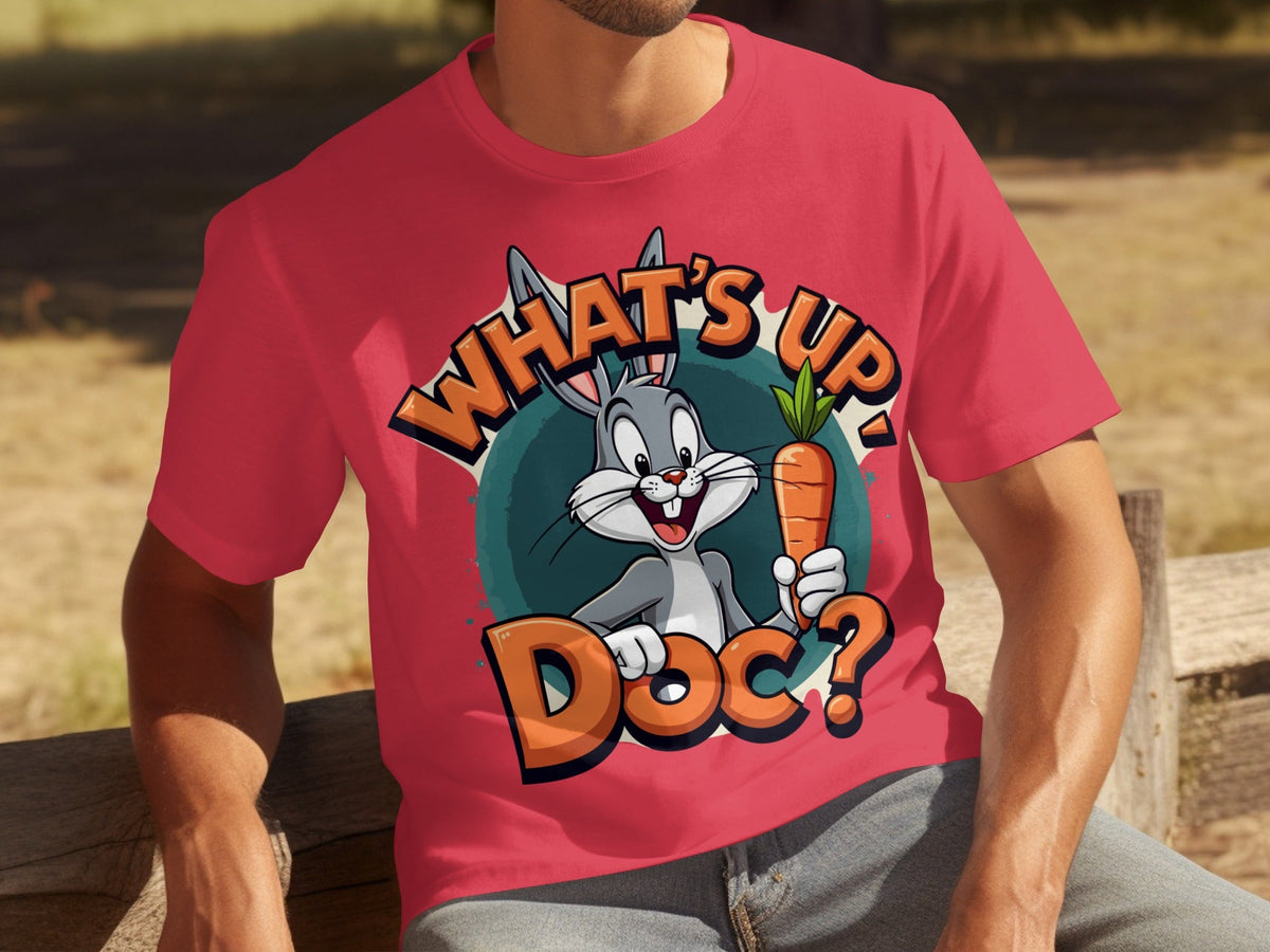 What's Up Doc Rabbit and Carrot Cartoon Graphic T-Shirts product image 16