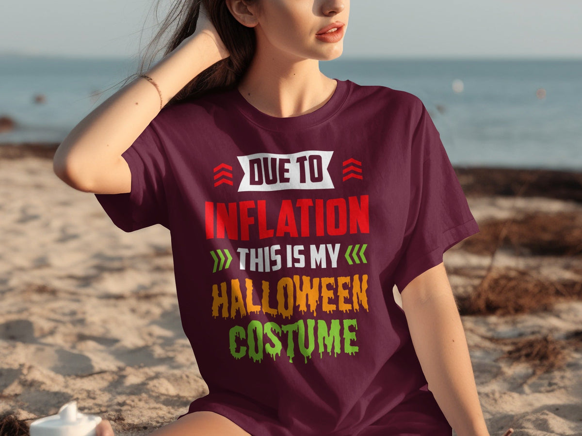 Due To Inflation This Is My Halloween Costume T-Shirts product image 26