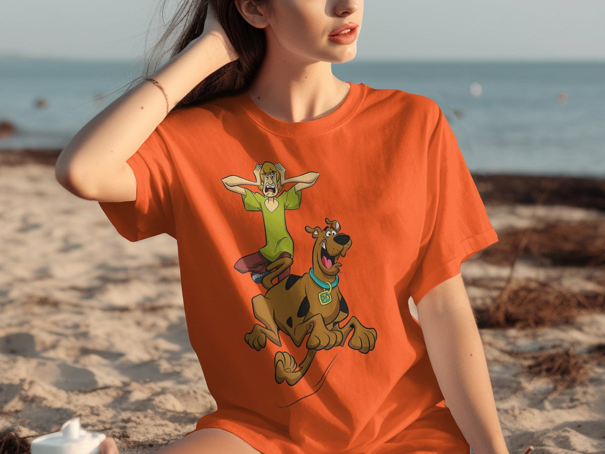 Scooby Doo Scared Shaggy On The Run Animated TV Show T-Shirts