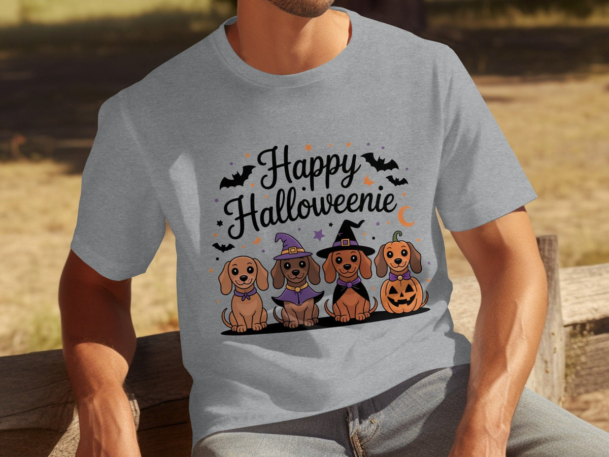Happy Halloweeniie Dachshund Halloween Cute Dogs T-Shirts
