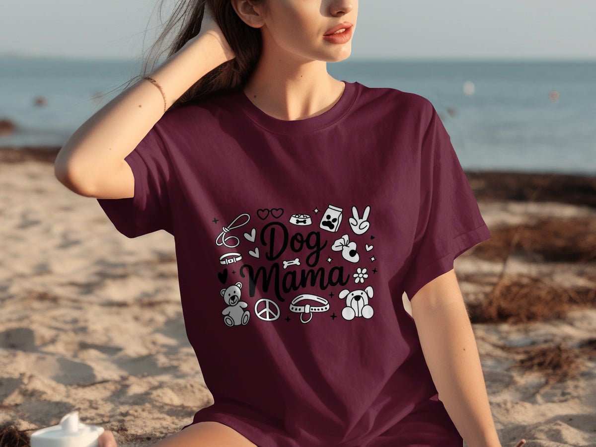 Dog Mama Doodle Graphic For Pet Lovers Cute Design T-Shirts