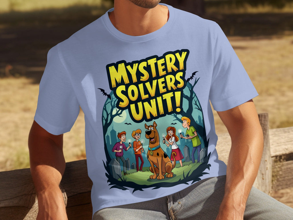 Mystery Solvers Unit In The Graveyard Cartoon T-Shirts