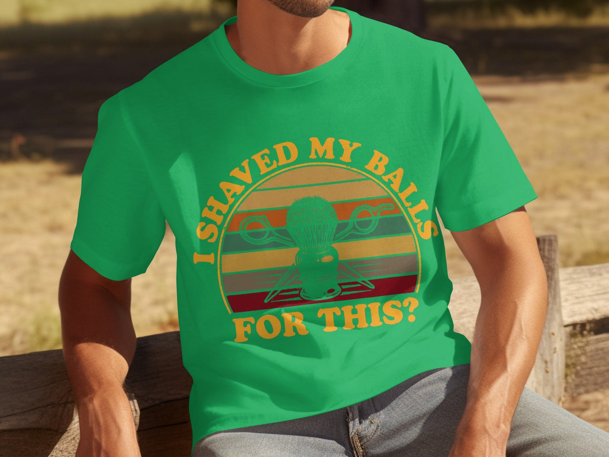 I Shaved My Balls For This Question Funny Barber T-Shirts product image 5
