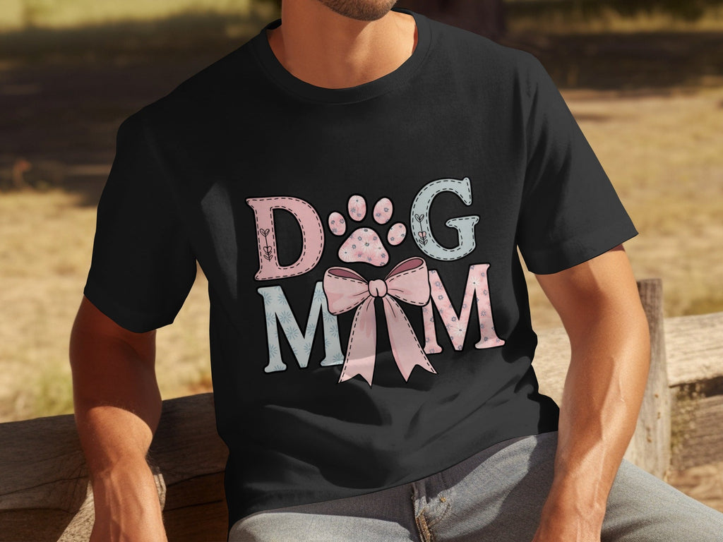 Floral Dog Mom Bow Design Perfect For All Lovers T-Shirts product image 31