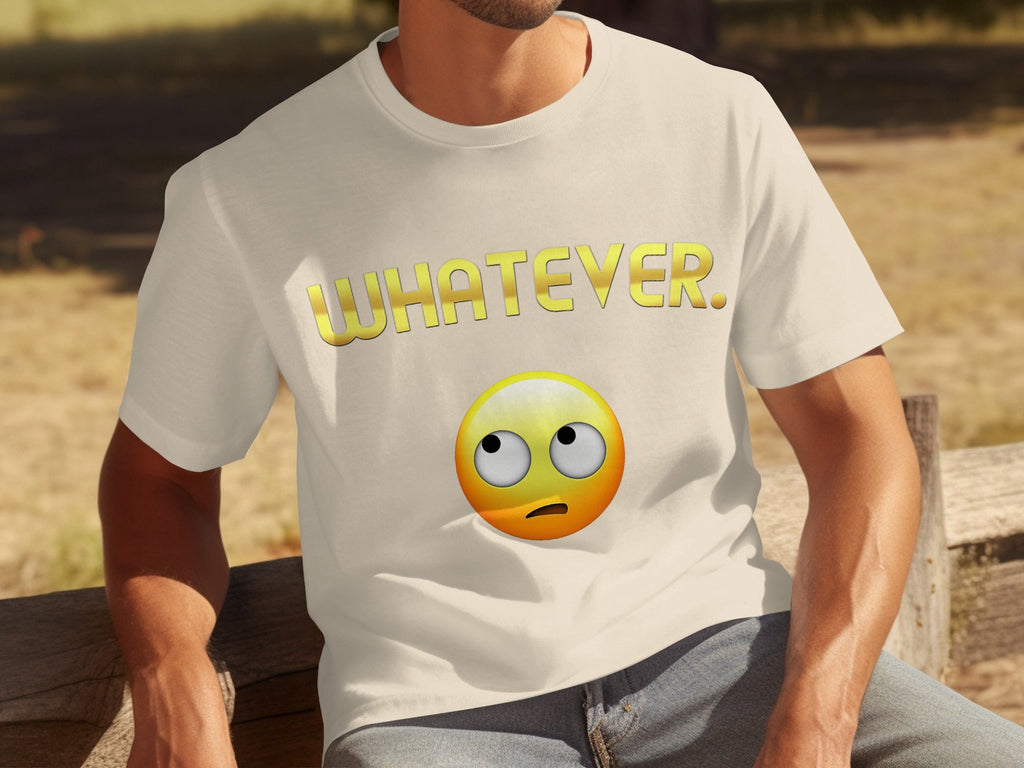 Whatever Emoji Expression Funny Sarcastic Attitude T-Shirts product image 7