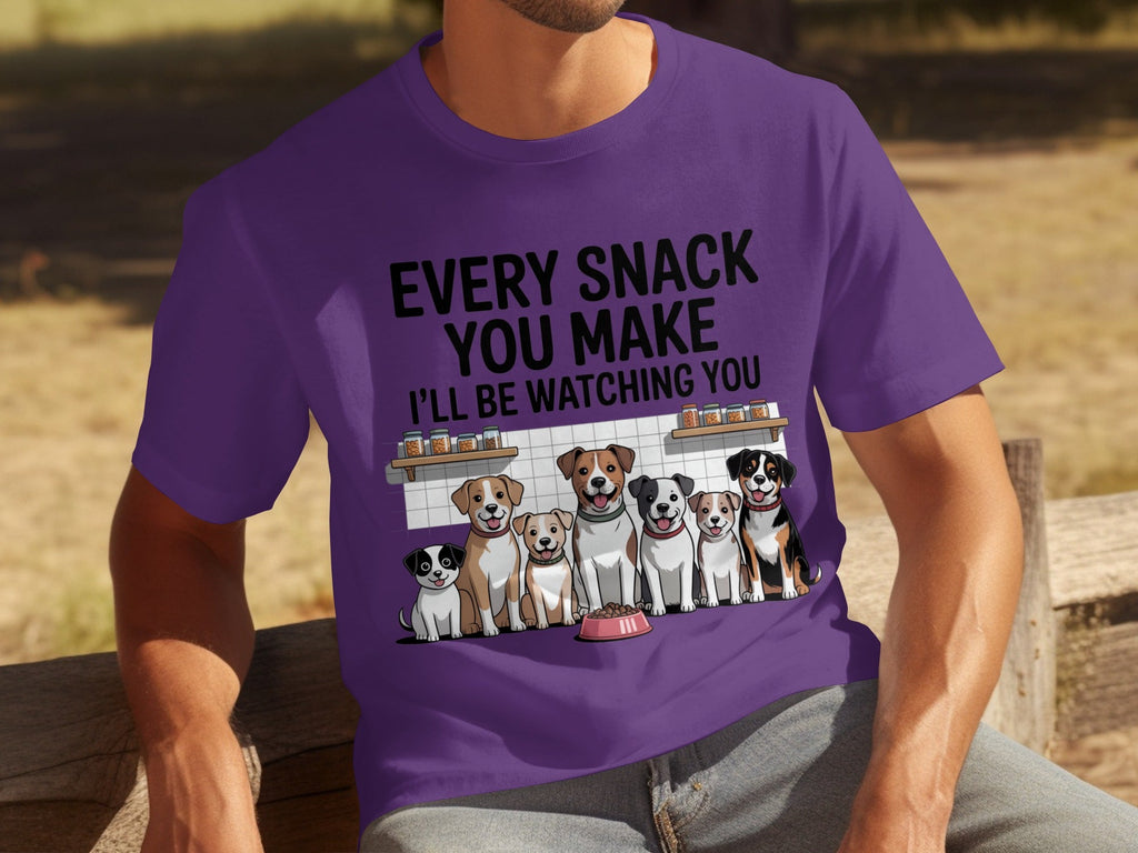 Every Snack You Make I will Be Watching You Funny Dogs T-Shirts