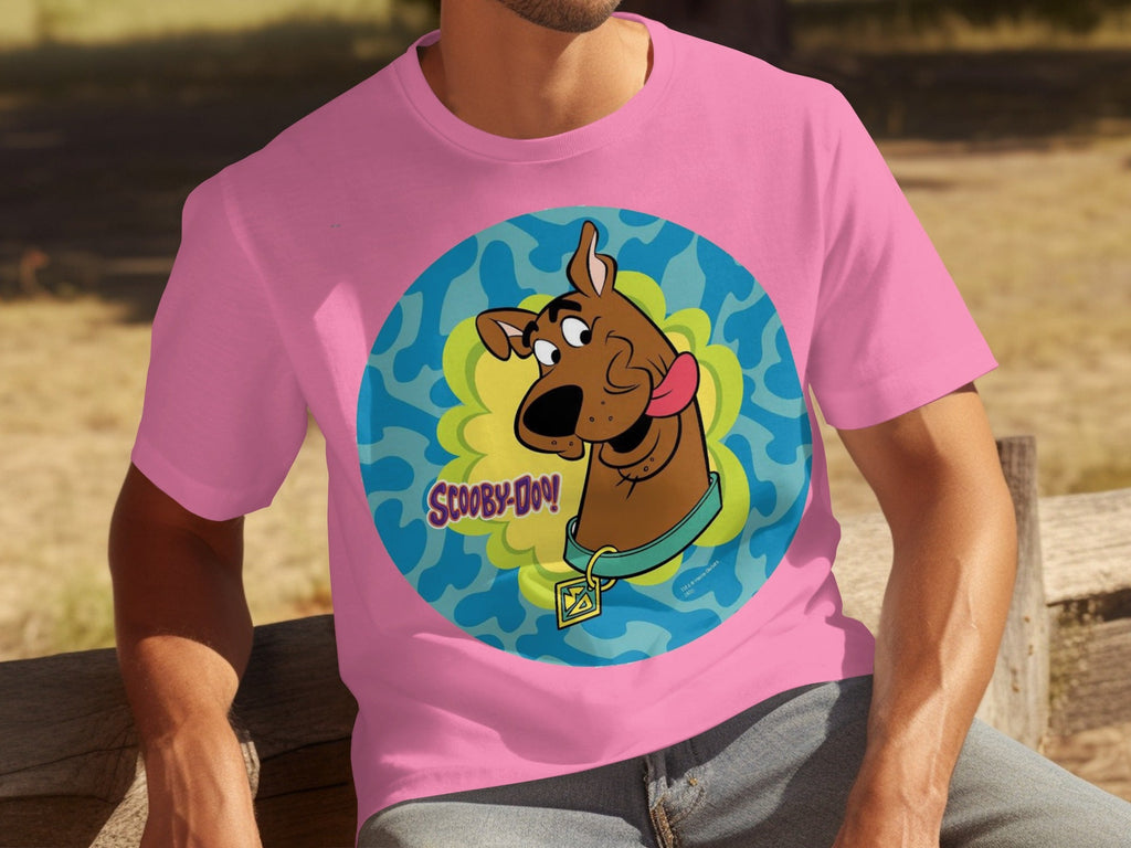 Scooby Doo Cartoon Character Head Tongue Out Design T-Shirts