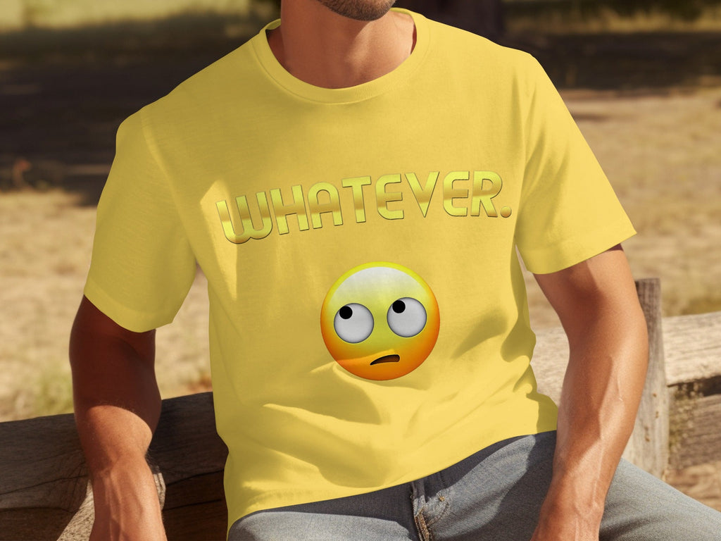 Whatever Emoji Expression Funny Sarcastic Attitude T-Shirts product image 6