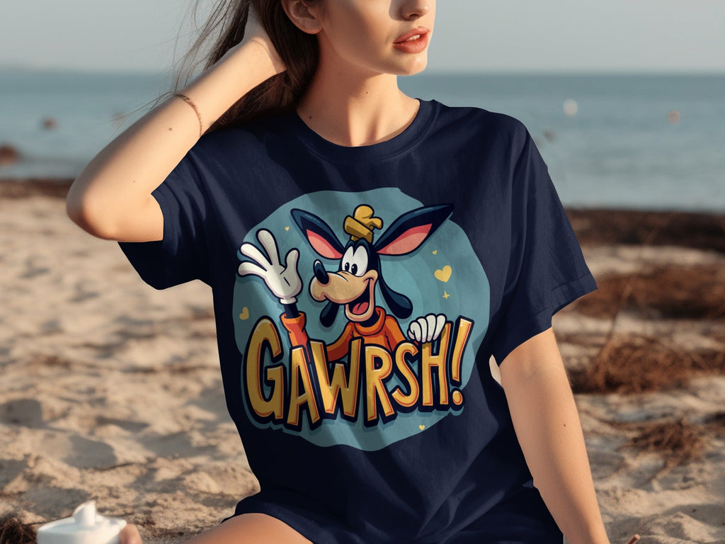 Goofy Gawrsh Cartoon Character Design Graphic T-Shirts