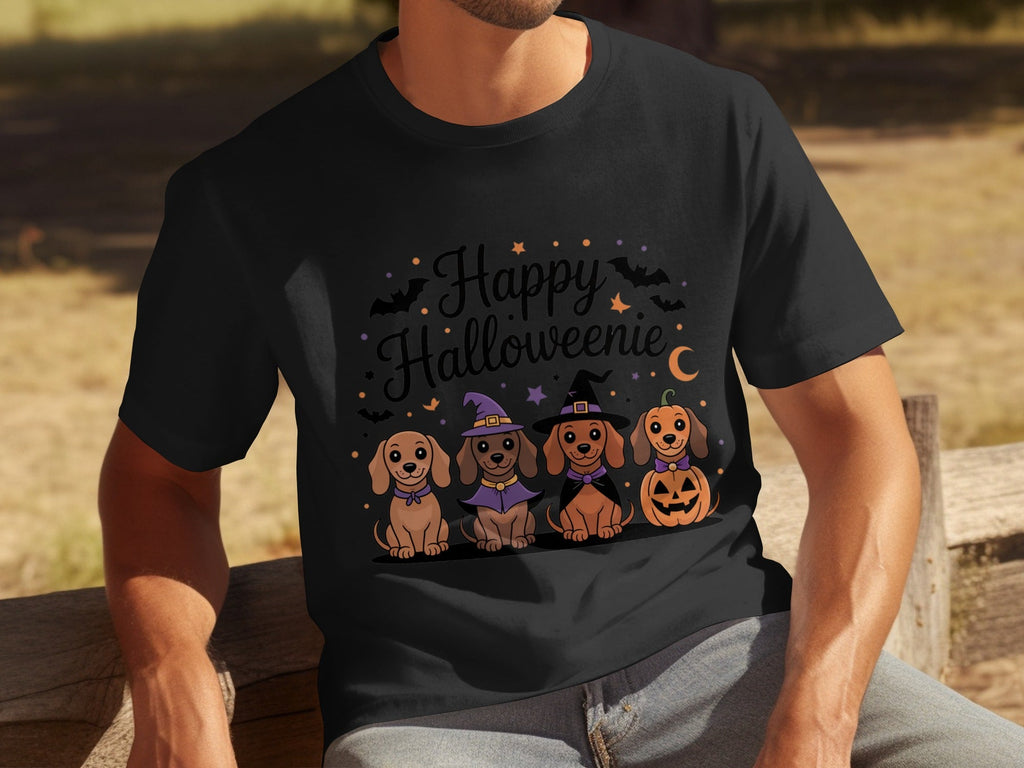 Happy Halloweeniie Dachshund Halloween Cute Dogs T-Shirts