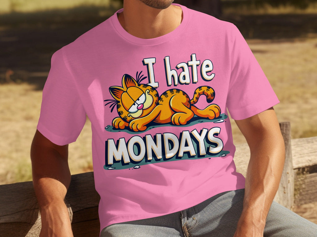 I Hate Mondays Garfield Graphic Novelty Style T-Shirts