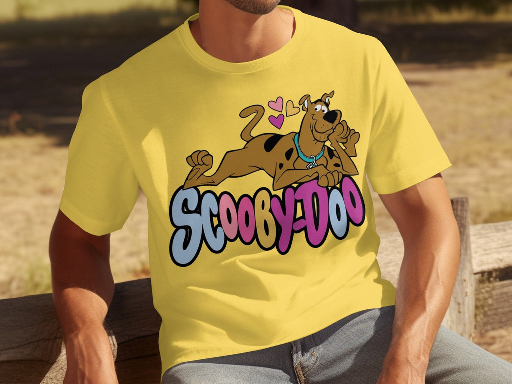 Scooby Doo with Hearts Reclining on Logo Design T-Shirts product image 21