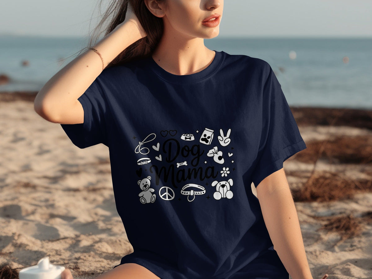Dog Mama Doodle Graphic For Pet Lovers Cute Design T-Shirts