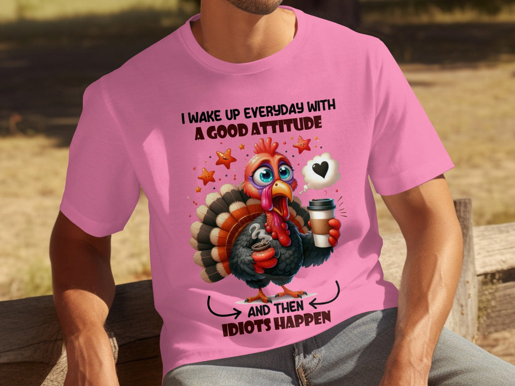 Good Attitude Turkey Humor Graphic Trendy Design T-Shirts