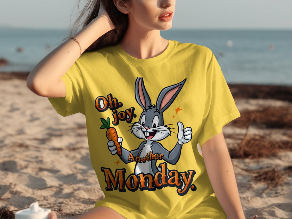 Oh Joy Another Monday Funny Bunny Graphic Design T-Shirts product image 6