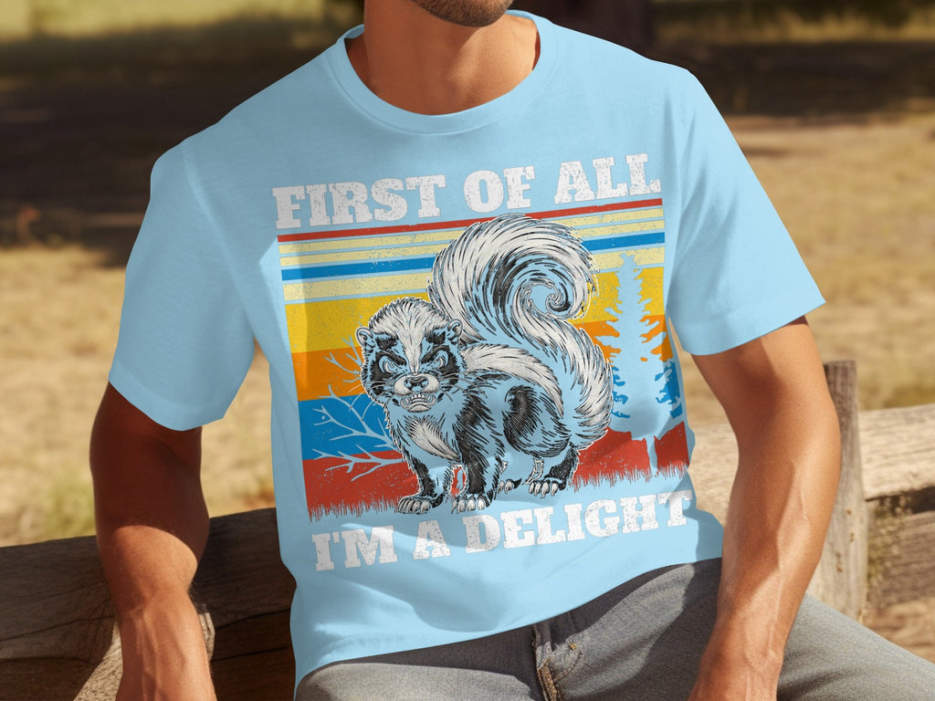 First of All Im A Delight Angry Skunk Vintage Style T-Shirts product image 8
