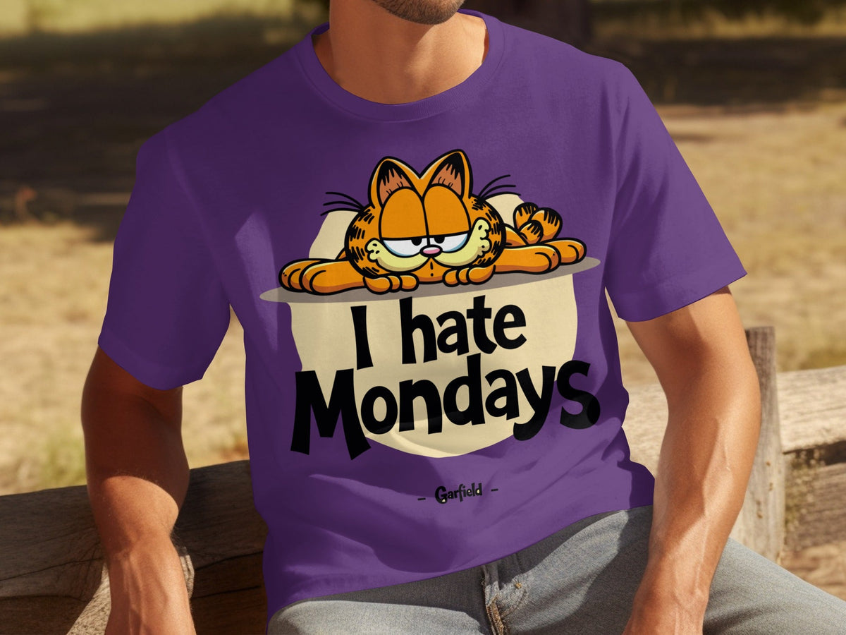 I Hate Mondays Garfield On Top Design Funny T-Shirts product image 25