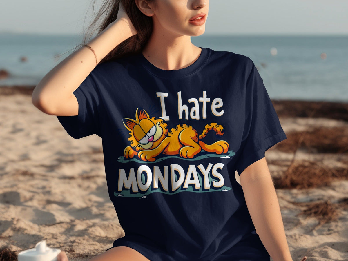 I Hate Mondays Garfield Graphic Novelty Style T-Shirts