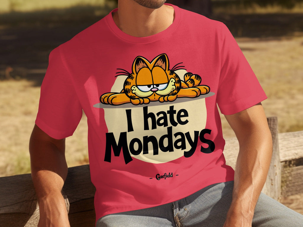 I Hate Mondays Garfield On Top Design Funny T-Shirts product image 16