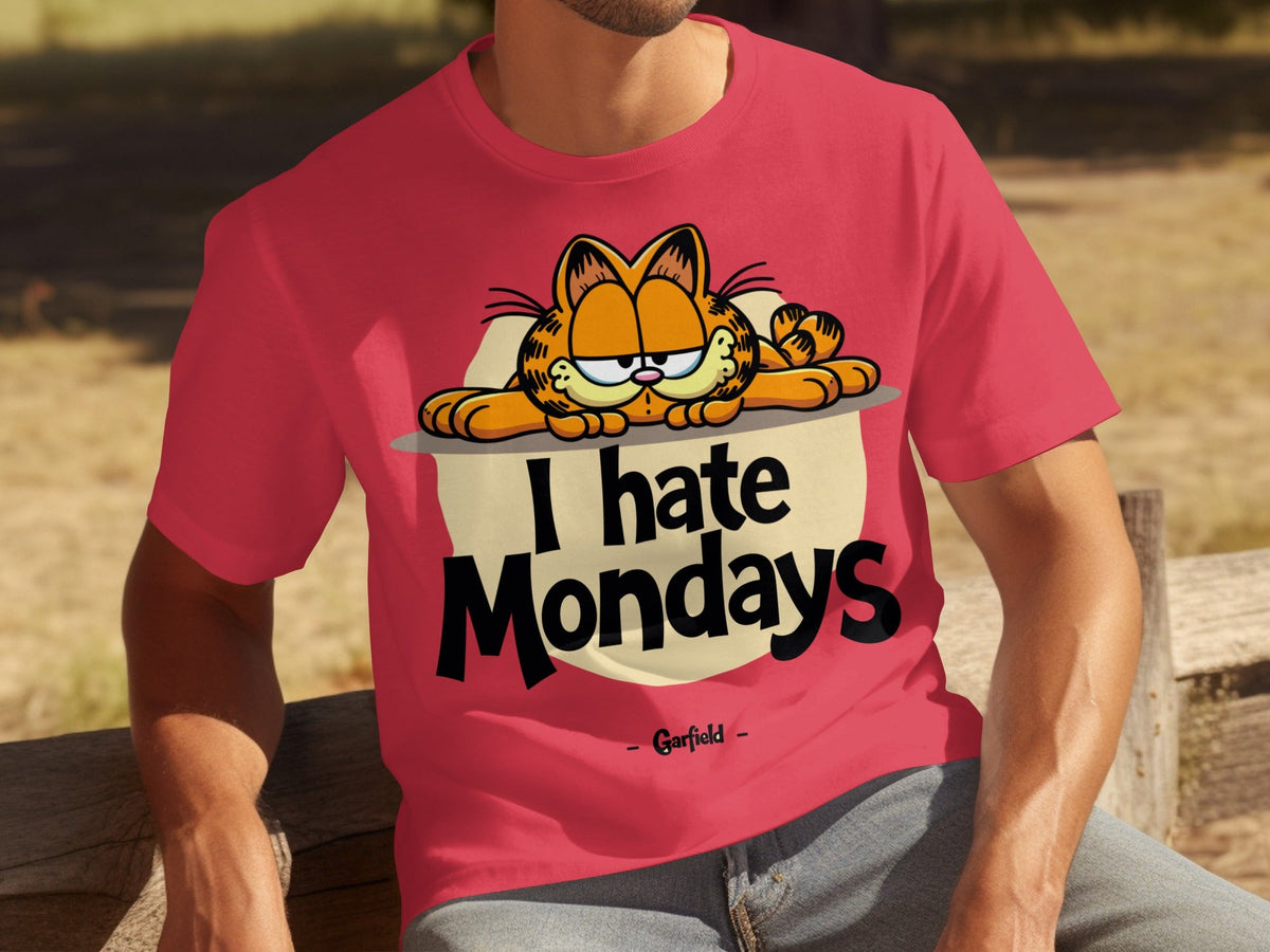 I Hate Mondays Garfield On Top Design Funny T-Shirts product image 16