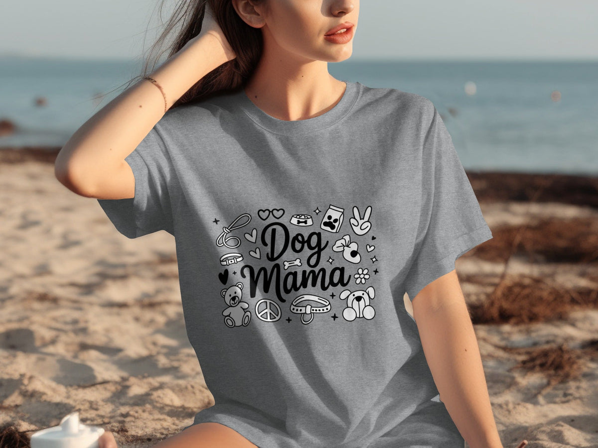 Dog Mama Doodle Graphic For Pet Lovers Cute Design T-Shirts