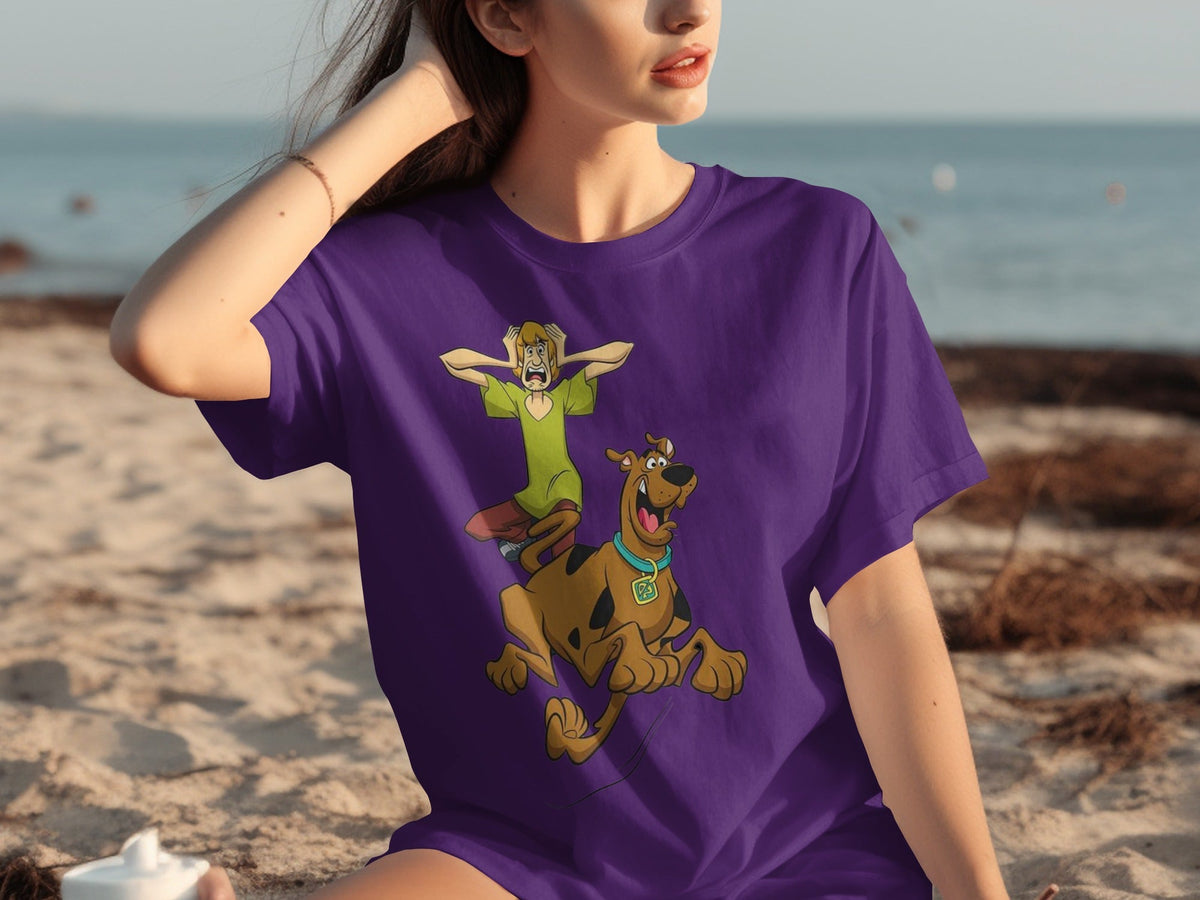 Scooby Doo Scared Shaggy On The Run Animated TV Show T-Shirts