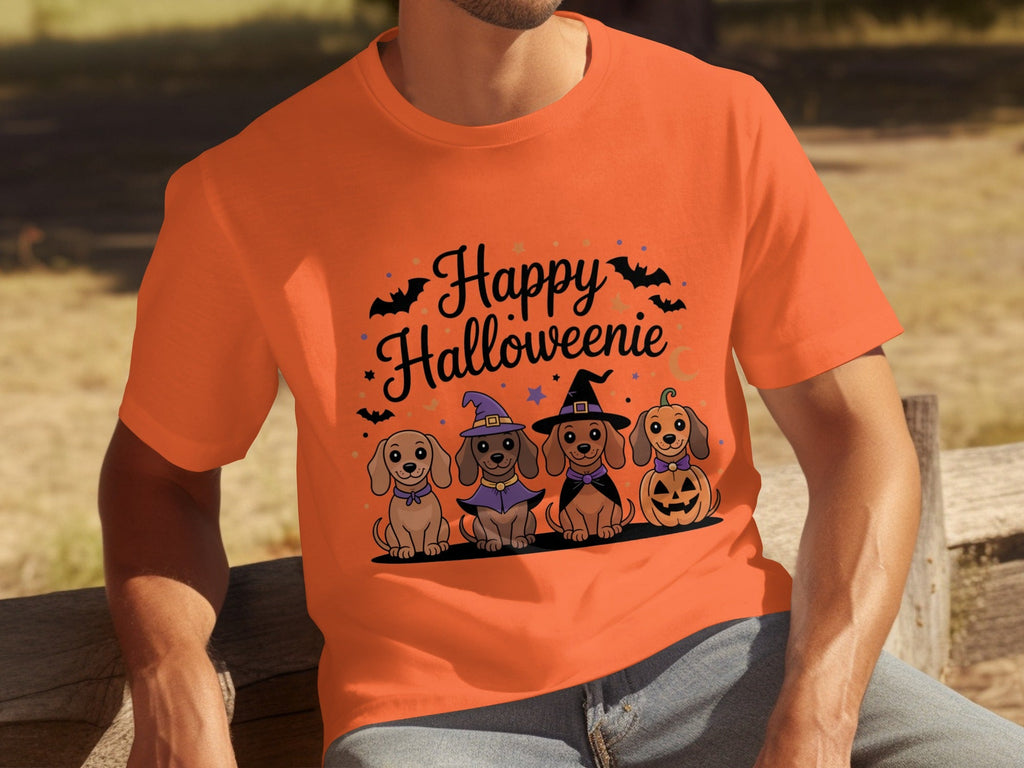 Happy Halloweeniie Dachshund Halloween Cute Dogs T-Shirts