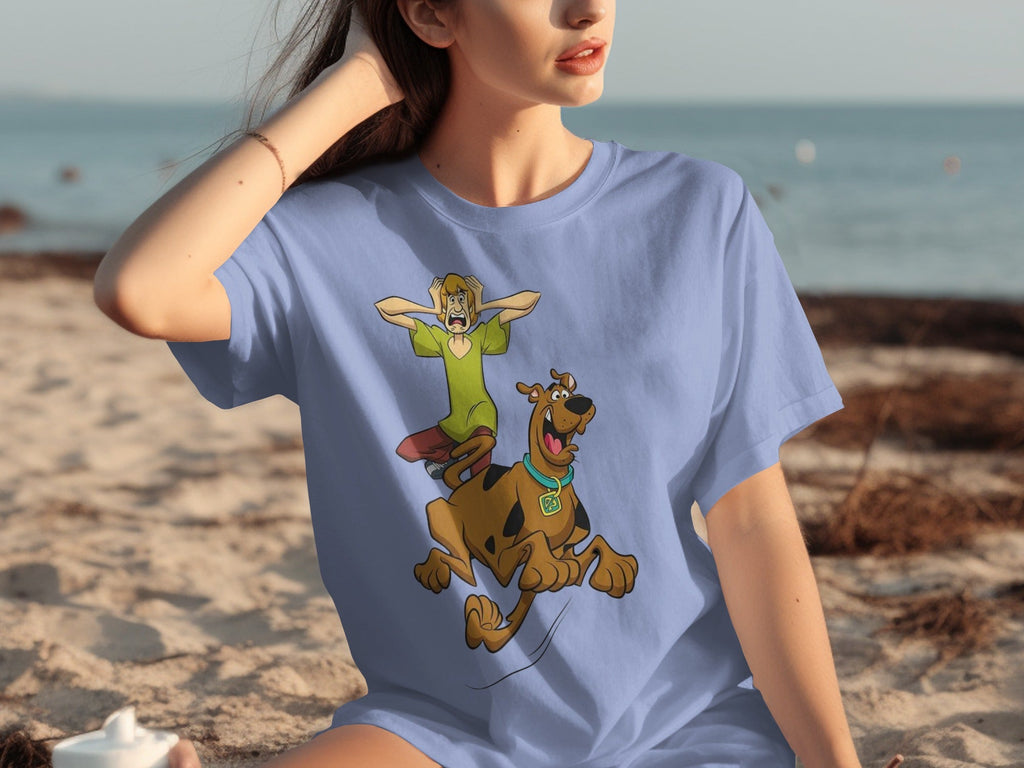 Scooby Doo Scared Shaggy On The Run Animated TV Show T-Shirts