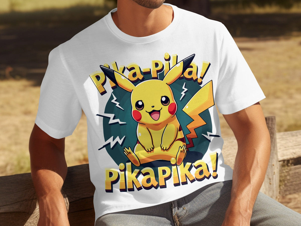 Pika-Pika Energetic Pikachu Design Perfect For Pokemon Fans T-Shirts