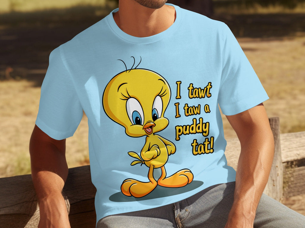 I Tawt I Taw A Puddy Tat Tweety Bird Cartoon T-Shirts