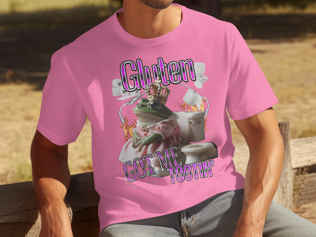 Gluten Got Me Tootin' Frog with Crown Bathroom Humor product image 3
