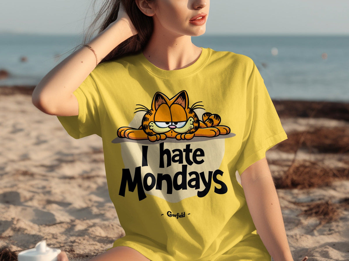 I Hate Mondays Garfield On Top Design Funny T-Shirts product image 6