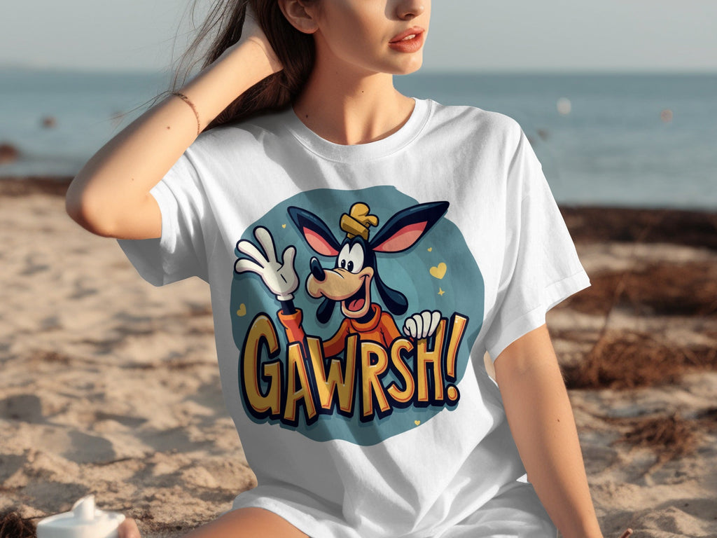 Goofy Gawrsh Cartoon Character Design Graphic T-Shirts