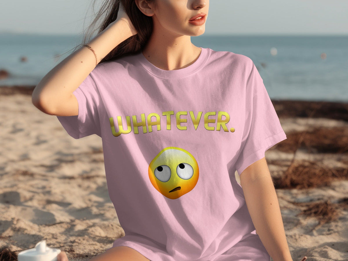 Whatever Emoji Expression Funny Sarcastic Attitude T-Shirts product image 27