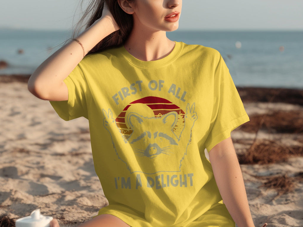 First Of All Im A Delight Vintage Raccoon Art T-Shirts product image 22