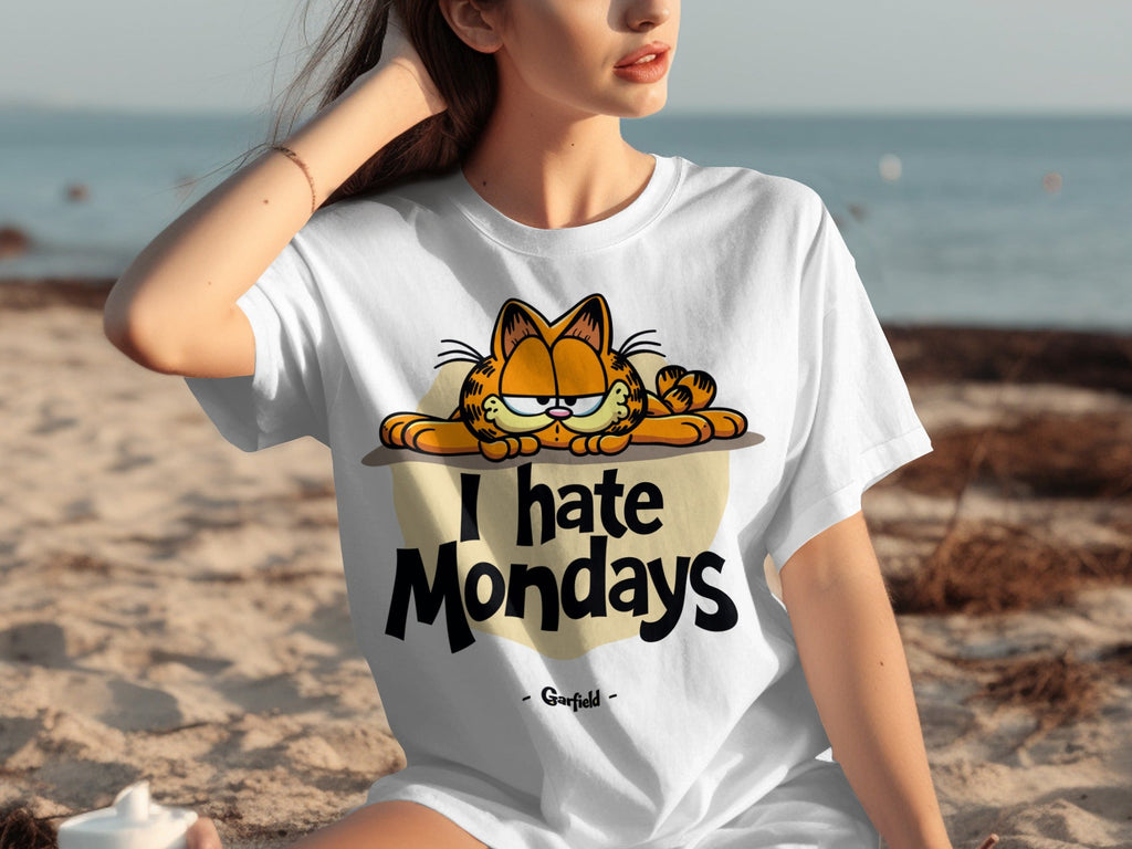 I Hate Mondays Garfield On Top Design Funny T-Shirts product image 14